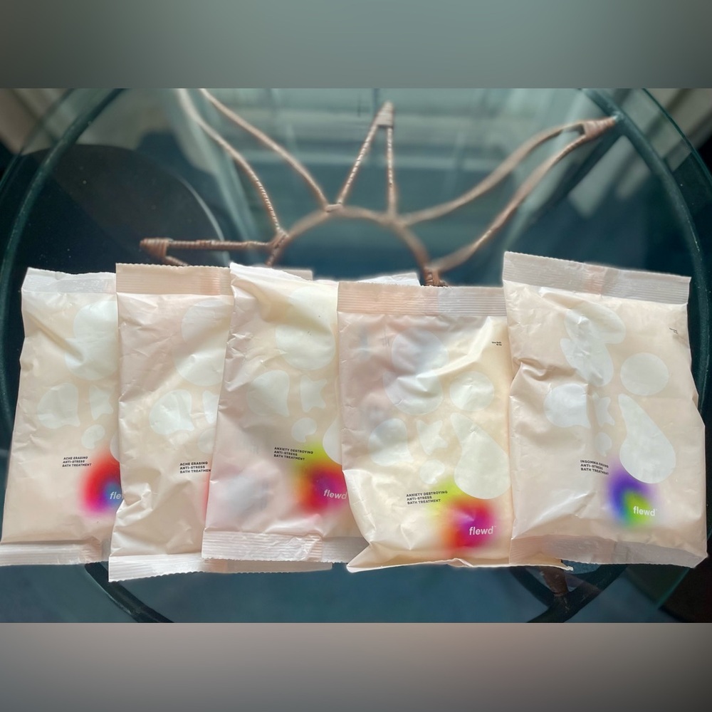 5 Flewd Anti-Stress, Magnesium Bath Soak Packets